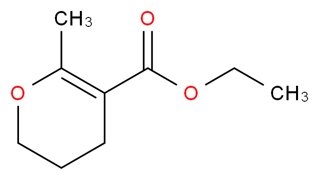 2-Methyl-3-carbethoxy-5,6-dihydropyran_分子结构_CAS_10226-28-5)