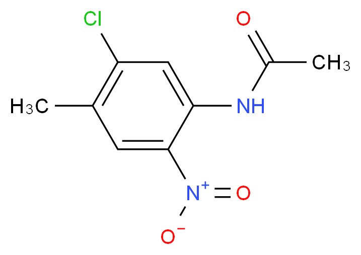 N-(5-chloro-4-methyl-2-nitrophenyl)acetamide_分子结构_CAS_7149-78-2