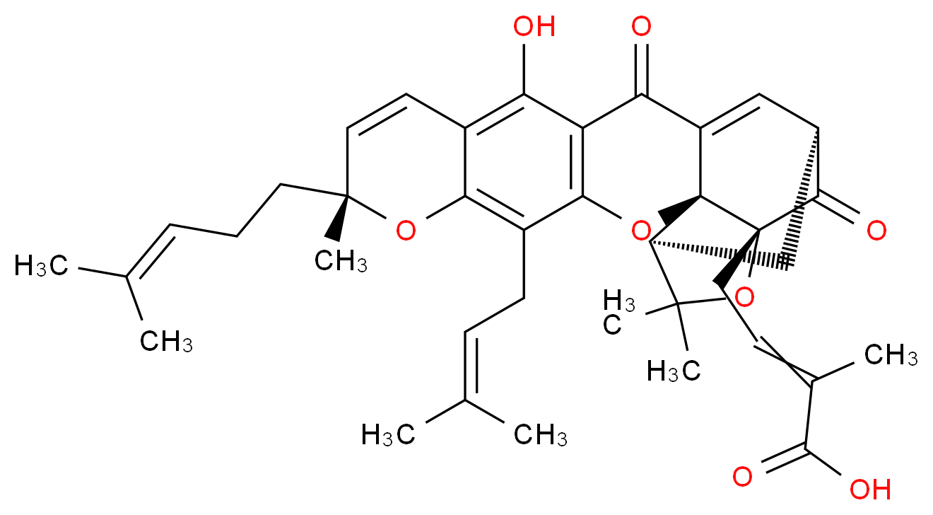 Gambogic acid_分子结构_CAS_2752-65-0)