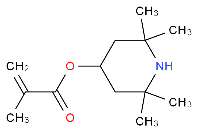 2,2,6,6-tetramethylpiperidin-4-yl 2-methylprop-2-enoate_分子结构_CAS_31582-45-3