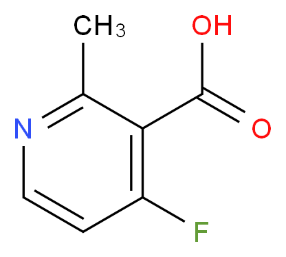 4-fluoro-2-methylnicotinic acid_分子结构_CAS_1060806-03-2)