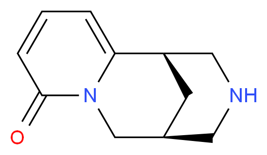(1R,9S)-7,11-diazatricyclo[7.3.1.0<sup>2</sup>,<sup>7</sup>]trideca-2,4-dien-6-one_分子结构_CAS_485-35-8