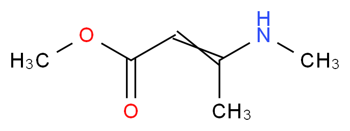 methyl 3-(methylamino)but-2-enoate_分子结构_CAS_13412-12-9