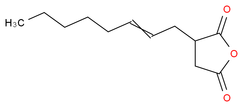 2-辛烯基琥珀酸酐，顺反异构体混合物_分子结构_CAS_42482-06-4)