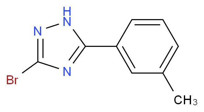 3-bromo-5-(3-methylphenyl)-1H-1,2,4-triazole_分子结构_CAS_1227465-57-7)