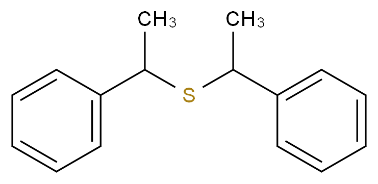 {1-[(1-phenylethyl)sulfanyl]ethyl}benzene_分子结构_CAS_838-59-5