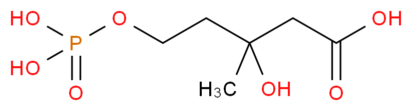 3-hydroxy-3-methyl-5-(phosphonooxy)pentanoic acid_分子结构_CAS_1189-94-2