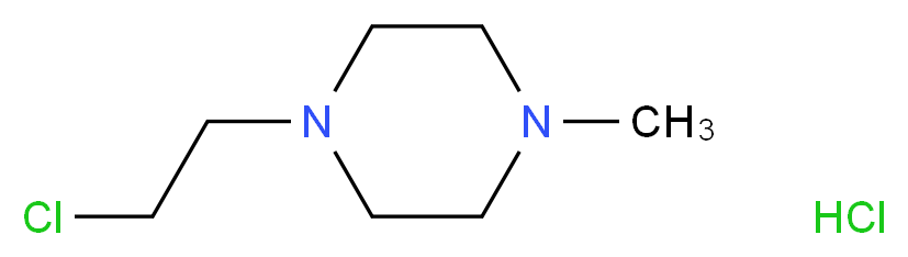 1-(2-Chloroethyl)-4-methylpiperazine hydrochloride_分子结构_CAS_5753-26-4)