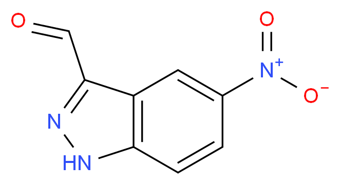 5-Nitro-1H-indazole-3-carboxaldehyde_分子结构_CAS_677702-36-2)