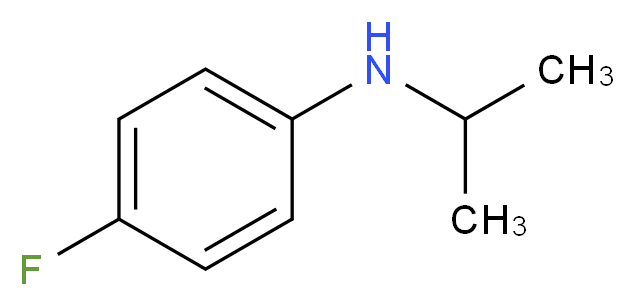 4-fluoro-N-(propan-2-yl)aniline_分子结构_CAS_)