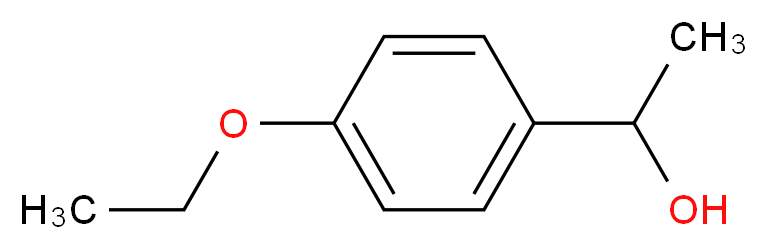 1-(4-ethoxyphenyl)ethan-1-ol_分子结构_CAS_52067-36-4