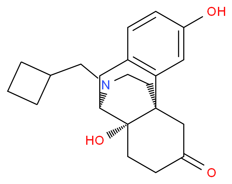 (1R,9R,10S)-17-(cyclobutylmethyl)-4,10-dihydroxy-17-azatetracyclo[7.5.3.0<sup>1</sup>,<sup>1</sup><sup>0</sup>.0<sup>2</sup>,<sup>7</sup>]heptadeca-2(7),3,5-trien-13-one_分子结构_CAS_67753-30-4