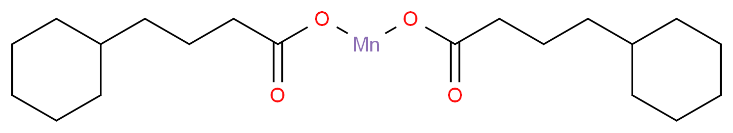 [(4-cyclohexylbutanoyl)oxy]manganio 4-cyclohexylbutanoate_分子结构_CAS_35542-88-2