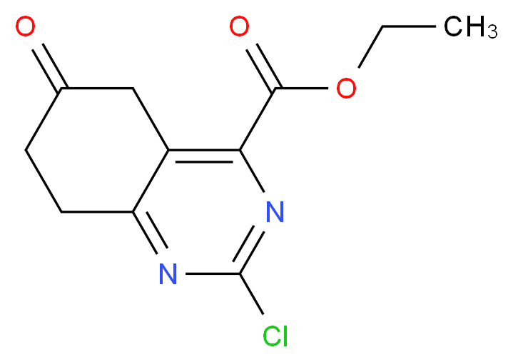 ethyl 2-chloro-6-oxo-5,6,7,8-tetrahydroquinazoline-4-carboxylate_分子结构_CAS_1196154-05-8)