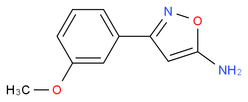 5-Amino-3-(3-methoxyphenyl)isoxazole_分子结构_CAS_119162-46-8)