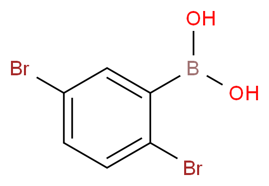 (2,5-dibromophenyl)boronic acid_分子结构_CAS_1008106-93-1