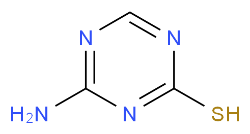 4-amino-1,3,5-triazine-2-thiol_分子结构_CAS_36469-86-0