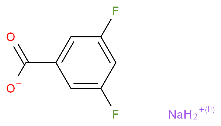 sodium 3,5-difluorobenzoate_分子结构_CAS_530141-39-0