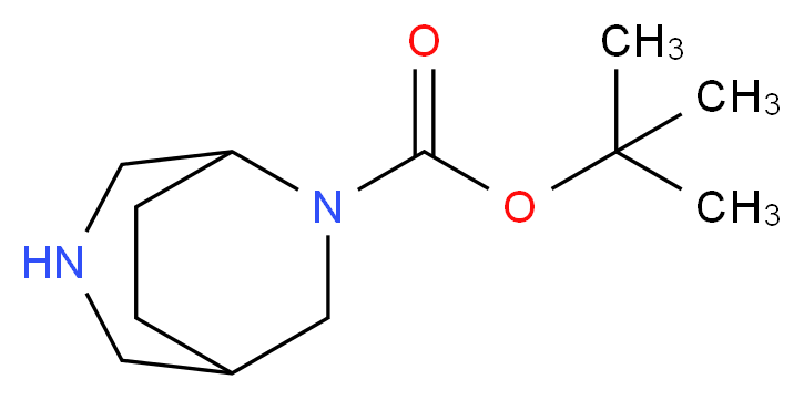 tert-Butyl 3,6-diazabicyclo[3.2.2]nonane-6-carboxylate_分子结构_CAS_1214743-62-0)