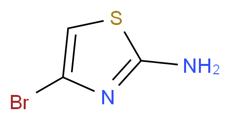 4-Bromo-thiazol-2-ylamine_分子结构_CAS_502145-18-8)