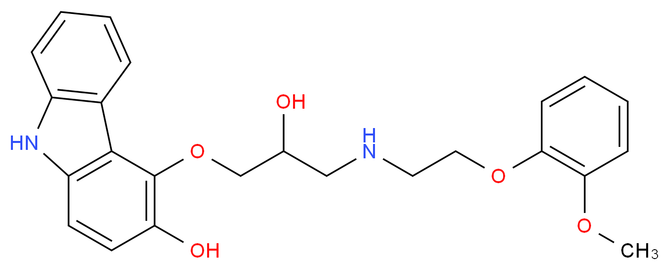 3-Hydroxy Carvedilol_分子结构_CAS_146574-43-8)