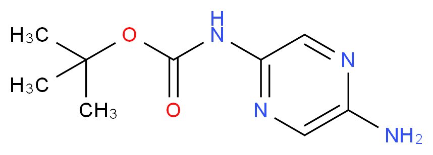 tert-Butyl (5-aminopyrazin-2-yl)carbamate_分子结构_CAS_920313-67-3)