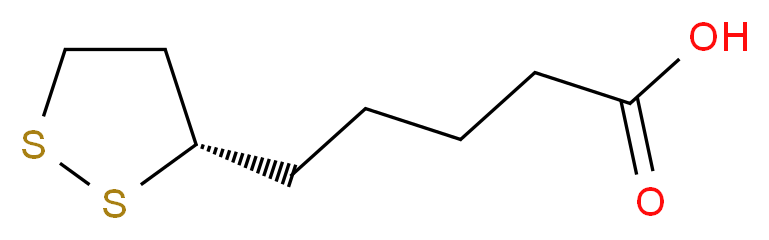 (R)-(+)-α-Lipoic Acid_分子结构_CAS_1200-22-2)