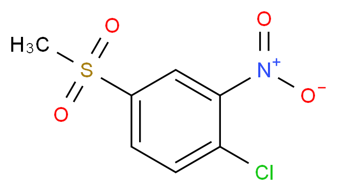 1-chloro-4-methanesulfonyl-2-nitrobenzene_分子结构_CAS_97-07-4