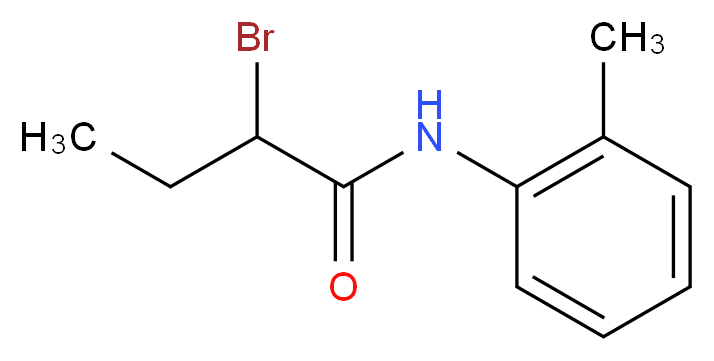 2-Bromo-N-(2-methylphenyl)butanamide_分子结构_CAS_)
