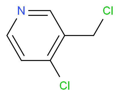 4-chloro-3-(chloromethyl)pyridine_分子结构_CAS_485828-90-8