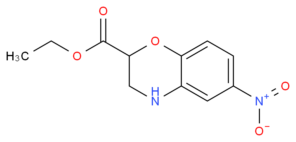 Ethyl 6-nitro-3,4-dihydro-2H-1,4-benzoxazine-2-carboxylate_分子结构_CAS_68281-45-8)