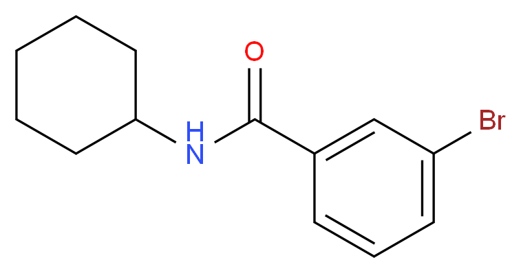 3-bromo-N-cyclohexylbenzamide_分子结构_CAS_59507-55-0