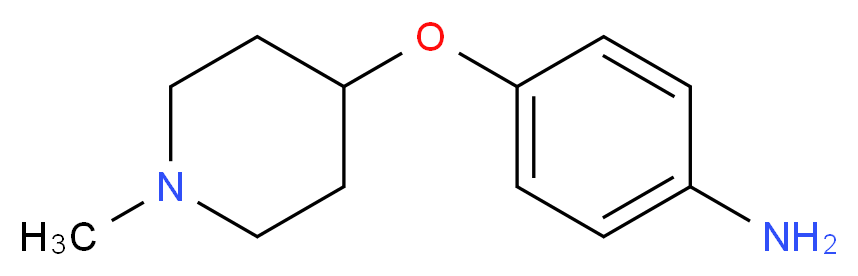 4-[(1-methylpiperidin-4-yl)oxy]aniline_分子结构_CAS_358789-72-7