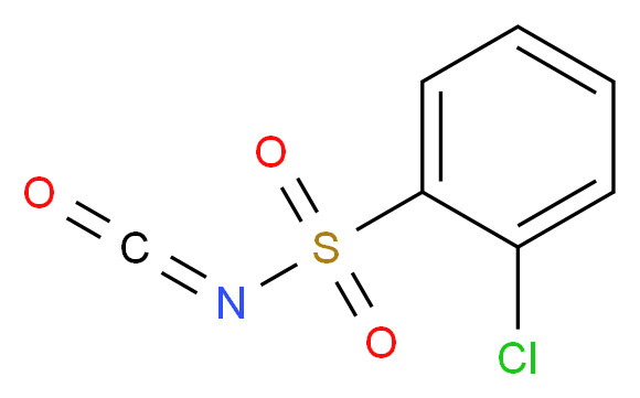 邻氯苯磺酰基异氰酸酯_分子结构_CAS_64900-65-8)