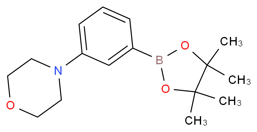 4-[3-(4,4,5,5-tetramethyl-1,3,2-dioxaborolan-2-yl)phenyl]morpholine_分子结构_CAS_852227-95-3)