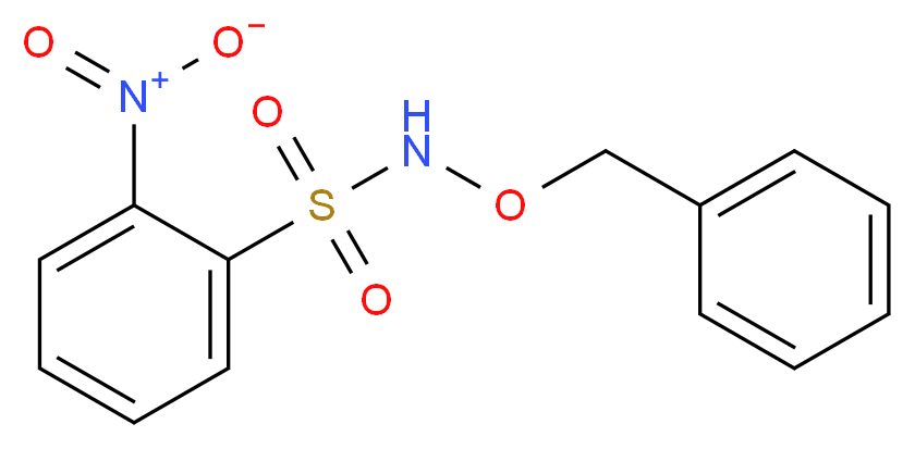 N-(benzyloxy)-2-nitrobenzene-1-sulfonamide_分子结构_CAS_77925-80-5