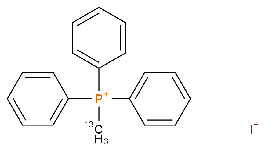 (<sup>1</sup><sup>3</sup>C)methyltriphenylphosphanium iodide_分子结构_CAS_81826-67-7