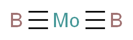 MOLYBDENUM DIBORIDE_分子结构_CAS_12007-27-1)