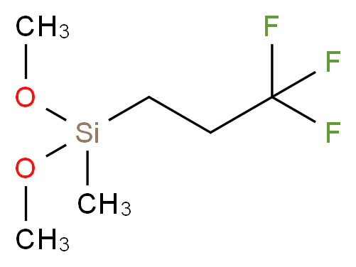 dimethoxy(methyl)(3,3,3-trifluoropropyl)silane_分子结构_CAS_358-67-8