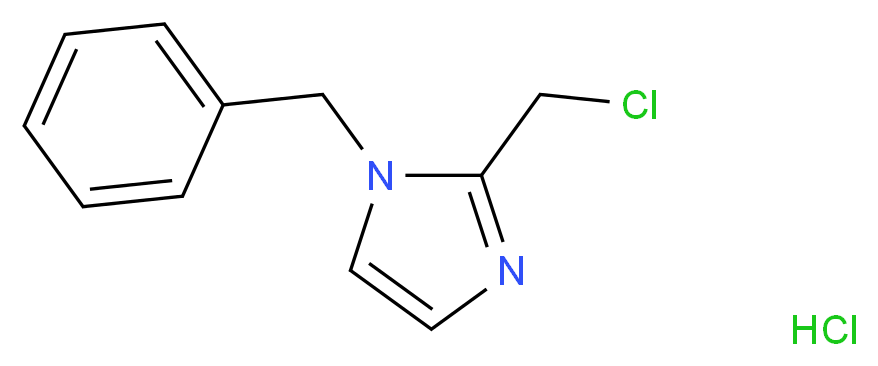 1-benzyl-2-(chloromethyl)-1H-imidazole hydrochloride_分子结构_CAS_19276-03-0