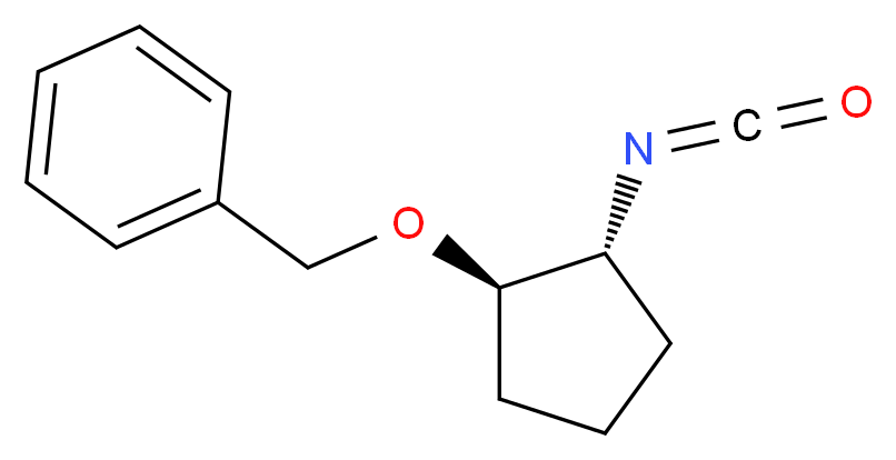 (1S,2S)-(+)-2-苄氧基环戊基异氰酸酯_分子结构_CAS_745783-70-4)