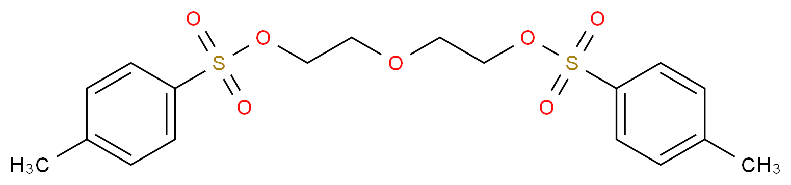 2-{2-[(4-methylbenzenesulfonyl)oxy]ethoxy}ethyl 4-methylbenzene-1-sulfonate_分子结构_CAS_7460-82-4