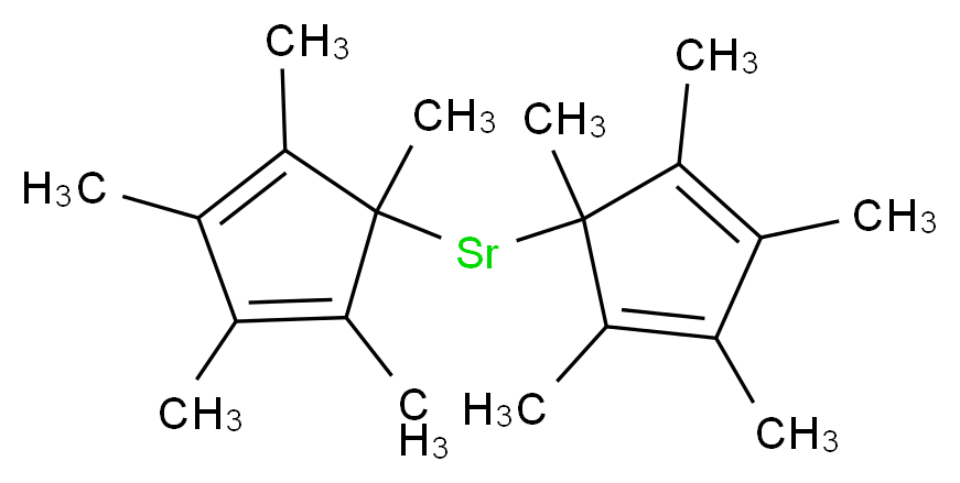 bis(pentamethylcyclopenta-2,4-dien-1-yl)strontium_分子结构_CAS_112379-48-3