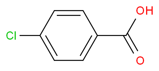 4-chlorobenzoic acid_分子结构_CAS_74-11-3
