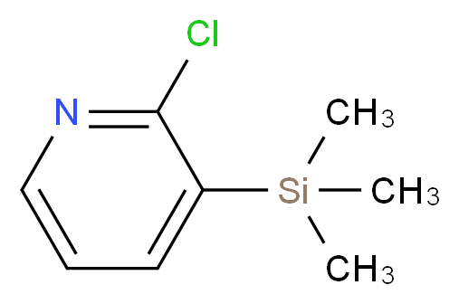 2-Chloro-3-(trimethylsilyl)pyridine_分子结构_CAS_)