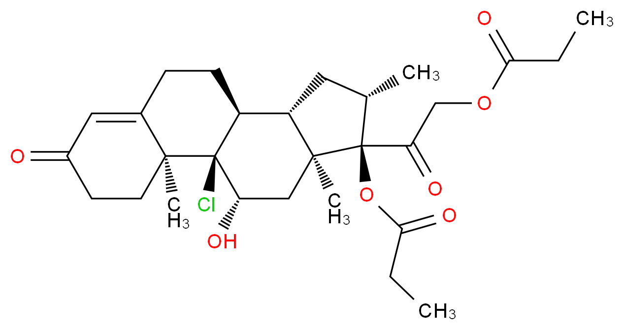 1,2-Dihydro Beclomethasone Dipropionate_分子结构_CAS_114371-33-4)