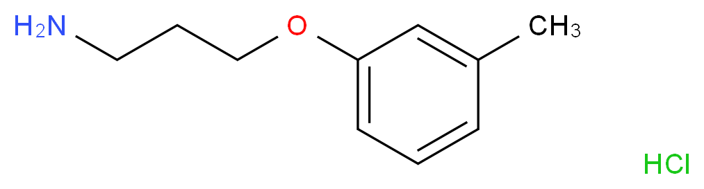 3-(3-methylphenoxy)propan-1-amine hydrochloride_分子结构_CAS_26646-51-5)