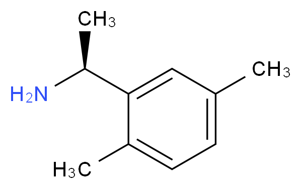 (1S)-1-(2,5-dimethylphenyl)ethan-1-amine_分子结构_CAS_4187-33-1