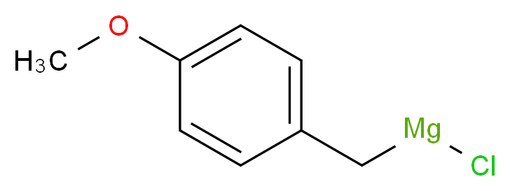 4-甲氧基苯基氯化镁, 0.25M 2-甲基四氢呋喃溶液_分子结构_CAS_38769-92-5)