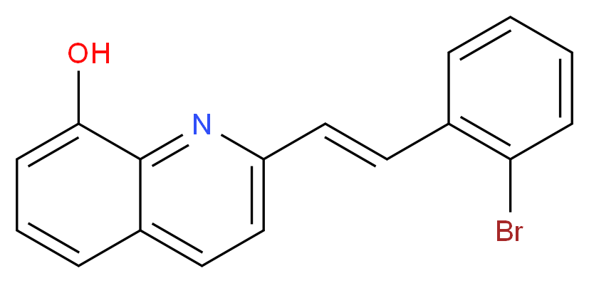 2-[(E)-2-(2-bromophenyl)ethenyl]quinolin-8-ol_分子结构_CAS_430460-55-2